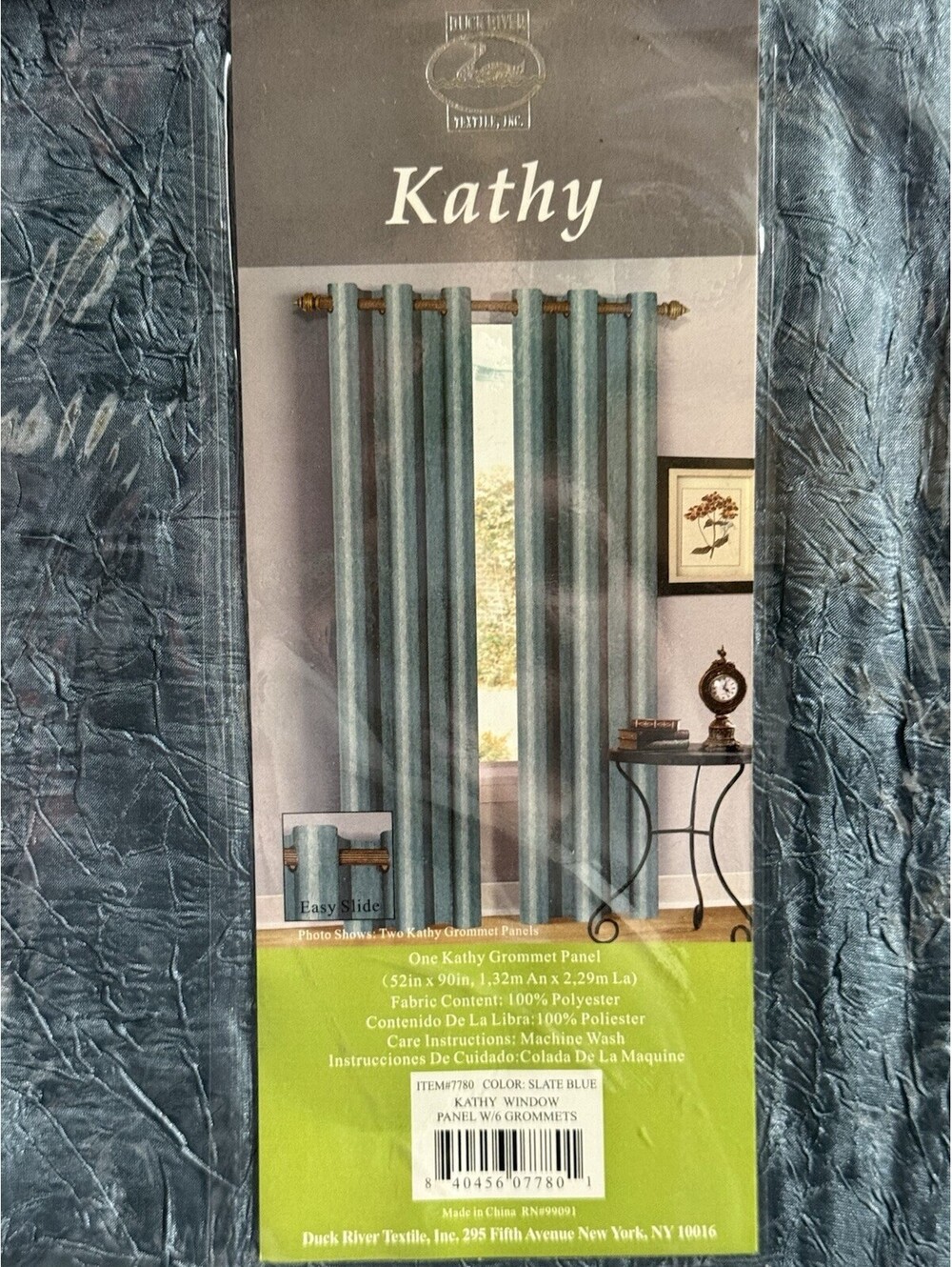 Duck River Textile One Kathy Rommel Panel Slate Blue